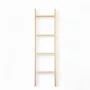 Escada Decorativa em Madeira Pinus Natural Toalheiro, Porta Mantas e Revisteiro Multiuso