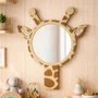 Espelho Decorativo Infantil Girafa Em MDF