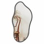 Espelho Orgânico Decorativo Médio Moderno Lapidado e MDF Laqueado Para Quarto - 44x84cm