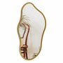 Espelho Orgânico Decorativo Médio Moderno Lapidado e MDF Laqueado Para Quarto - 44x84cm