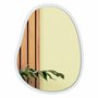 Espelho Orgânico Grande Decorativo Para Sala Quarto Moderno Com MDF Laqueado - 64x84cm