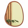 Espelho Orgânico Grande Decorativo Para Sala Quarto Moderno Com MDF Laqueado - 64x84cm