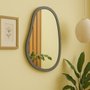 Espelho Orgânico Grande Decorativo Para Sala Quarto Moderno Com MDF Laqueado - 64x84cm