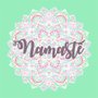 Placa Decorativa Mandala Frase: "Namastê"