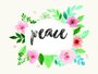Placa Decorativa Frase Peace