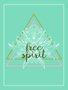 Placa Decorativa Frase: "Free Spirit" Colorido