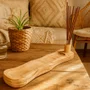 Incensário de Madeira Pinus com Suporte para Guardar Incenso Estilo Moderno Minimalista - Decoração Zen, Aromaterapia, Boho