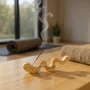 Incensário de Madeira Pinus Suporte para Incenso Estilo Minimalista - Decoração Zen, Aromaterapia, Boho