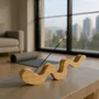 Incensário de Madeira Pinus Suporte para Incenso Estilo Minimalista - Decoração Zen, Aromaterapia, Boho