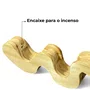 Incensário de Madeira Pinus Suporte para Incenso Estilo Minimalista - Decoração Zen, Aromaterapia, Boho