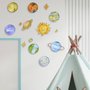 Kit Placas Decorativas para Quarto Infantil Tema Planetas Sistema Solar - 14 peças