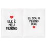 Kit 2 Quadros em Telas Canvas Ele é Meu Menino e Eu Sou o Menino Dele