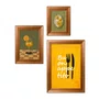 Kit 3 Quadros Decorativos Composição "Buon Appetito" com Drinks e Limões Decoração Vintage para Cozinha e Copa