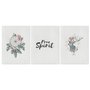 Kit 3 Quadros em Telas Canvas Frase "Free Spirit" Boho Style
