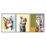 Kit 3 Quadros Gatos Pop Art Colorido