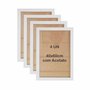 Kit 4 Molduras 40x60cm em Moldura Lisa Revestida com MDF e Acetato - 2X1