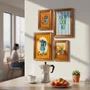 Kit 4 Quadros Decorativos Composição Tema Café e Moka Ideal para Cozinha, Copa e Cantinho do Café