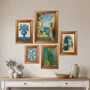 Kit 5 Quadros Decorativos Mid-Century Vintage Arte Mediterrânea para Cozinha, Sala de Jantar ou Café