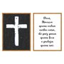 Kit de 2 Quadros Decorativos Deus Abençoe Quem Entra Nessa Casa, Dê Paz Para Quem Fica e Proteja Quem Sai