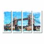Kit de Quadros Decorativos Pintura da Ponte de Londres