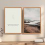 Kit Quadros Decorativos Paisagem Praia E Frase O Verdadeiro Poder Está Na Capacidade De Encontrar Beleza Nas Coisas Simples