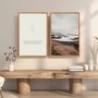 Kit Quadros Decorativos Paisagem Praia E Frase O Verdadeiro Poder Está Na Capacidade De Encontrar Beleza Nas Coisas Simples