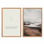 Kit Quadros Decorativos Paisagem Praia E Frase O Verdadeiro Poder Está Na Capacidade De Encontrar Beleza Nas Coisas Simples