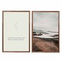 Kit Quadros Decorativos Paisagem Praia E Frase O Verdadeiro Poder Está Na Capacidade De Encontrar Beleza Nas Coisas Simples