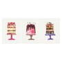 Kit Trio de Quadros Bolos Coloridos e Gostosos Watercolor