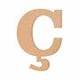 Letra Decorativa Ç em Mdf Cru 6mm