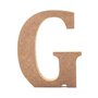 Letra Decorativa G 15cm em Mdf Cru 15mm - cnc47