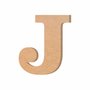Letra Decorativa J 20cm em Mdf Cru 6mm