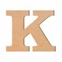 Letra Decorativa K 20cm em Mdf Cru 6mm