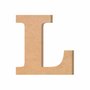 Letra Decorativa L 20cm em Mdf Cru 6mm
