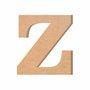Letra Decorativa Z 20cm em Mdf Cru 6mm