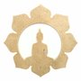 Mandala Vazada em MDF Cru 3mm Buddha - cnc8