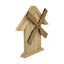 Moinho de Vento Com Telhado Em Madeira Pinus Ideal para Artesanato, DIY, Decoupage, Presente e Decoração Criativa