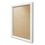 Moldura Abaulada Lisa Revestida Para Quadros E Fotos Com Fundo MDF E Frente Em PVC Antirreflexo - 2x3