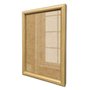 Moldura Abaulada Personalizada Lisa Revestida Com Fundo MDF E Frente Em Vidro - 2x3