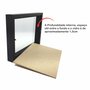 Moldura Caixa Alta com Vidro para Quadros Quilling e Scrapbook - Revestida - 1,5x3