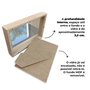 Moldura Caixa Alta Com Vidro Expositora Folhas Secas Bordados Quadros Quilling Scrapbook Com Suporte - Revestida - 1,5x4,5