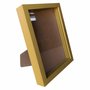 Moldura Caixa Alta com Vidro para Quadros Quilling e Scrapbook Mais Fundo em MDF com Suporte - Revestida - 1,5x3