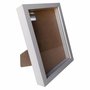 Moldura Caixa Alta com Vidro para Quadros Quilling e Scrapbook Mais Fundo em MDF com Suporte - Revestida - 1,5x3