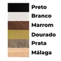 Moldura Caixa Alta com Vidro para Quadros Quilling e Scrapbook Mais Fundo em MDF com Suporte - Revestida - 1,5x3