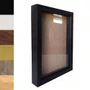 Moldura Caixa Alta com Vidro para Quadros Quilling e Scrapbook - Revestida - 1,5x3