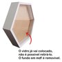 Moldura Caixa Alta Hexagonal com Vidro para Quadros Quilling e Scrapbook - 1,5x6,5