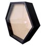 Moldura Caixa Alta Hexagonal com Vidro para Quadros Quilling e Scrapbook - 1,5x6,5