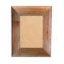 Moldura Chanfrada com Acabamento Côncavo Estilo Madeira Rústica Com Fundo MDF -  5x2,1