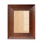Moldura Chanfrada com Acabamento Côncavo Estilo Madeira Rústica Para Quadros E Fotos Com Fundo MDF e Frente Em Acetato - 5x2,1