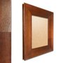 Moldura Chanfrada com Acabamento Côncavo Estilo Madeira Rústica Para Quadros E Fotos Com Fundo MDF e Frente Em PVC Antirreflexo - 5x2,1